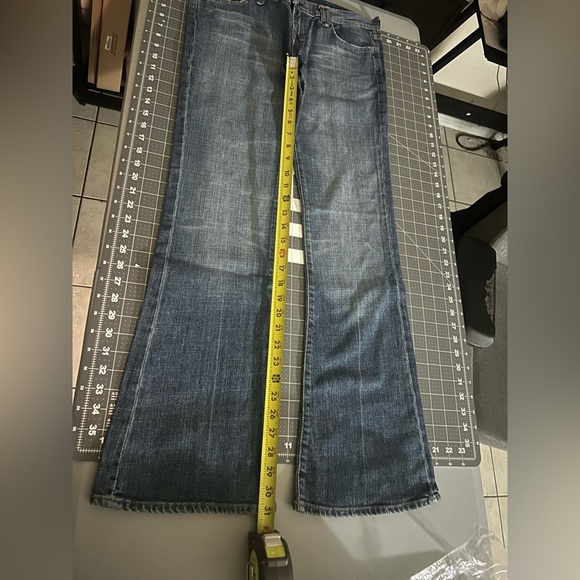 Vintage 7 For All Mankind Dark Blue Straight Jeans - Picture 3 of 11